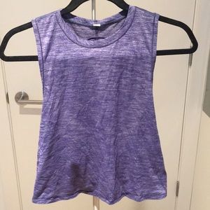 Lululemon Size 6 purple cross back crop